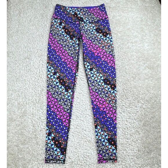 Victoria's Secret VSX Sport Knockout Tight Purple Geometric NWOT - Picture 2 of 10
